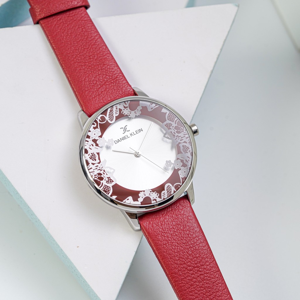 Đồng hồ Nữ Daniel Klein Floral Motifs Red Ladies DK.1.12552.5