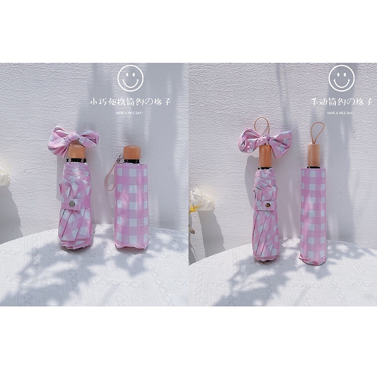 Dù Gấp Tự Động Mini Chống Tia UV Kiểu Dáng Đơn Giản