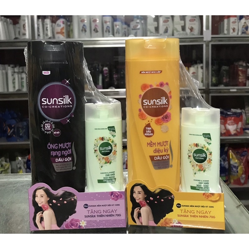 DẦU GỘI SUNSILK 320g TẶNG DẦU GỘI SUNSILK THIÊN NHIÊN 70g