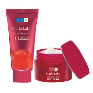 Combo Sữa Rửa Mặt Và Kem Dưỡng Chuyên Biệt Chống Lão Hóa Hada Labo