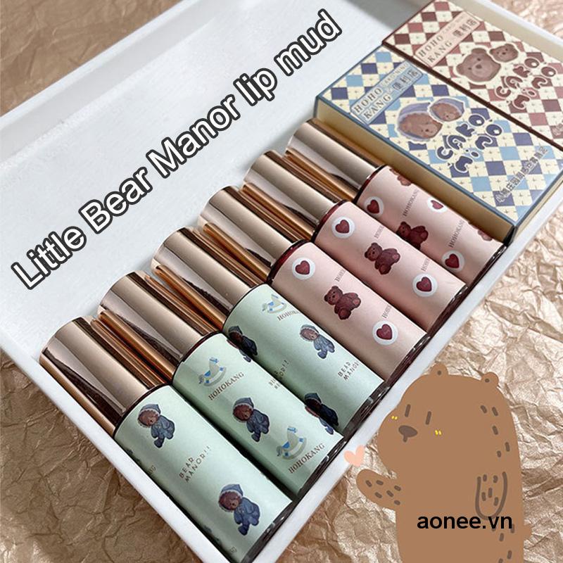 ✨✨Son Kem Lì Hohokang Cako Nino Vỏ Gấu Tròn Ngắn Lâu Trôi Chống Thấm Nước Hàng Nội Địa Trung