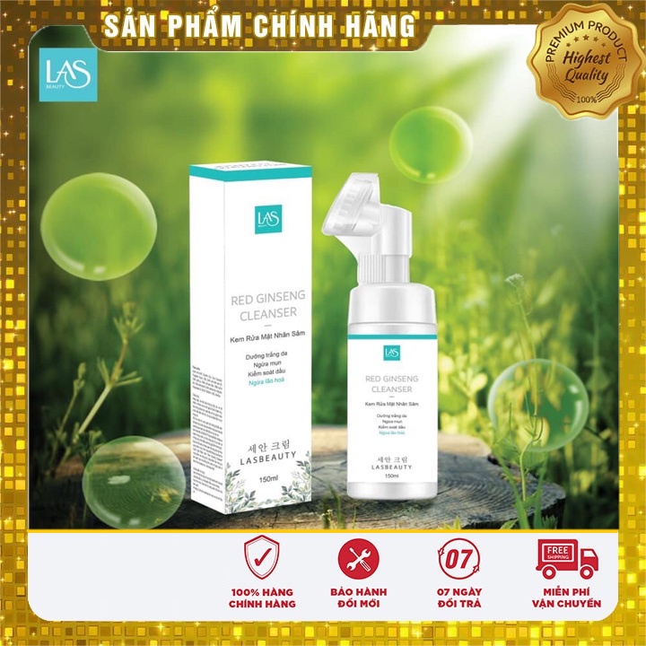 Kem rửa mặt nhân sâm las beauty sữa rửa mặt las beauty