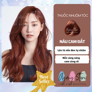 Thuốc Nhuộm Tóc NÂU CAM ĐẤT Không Tẩy Giá Rẻ Tại Nhà Chính Hãng | AYMY