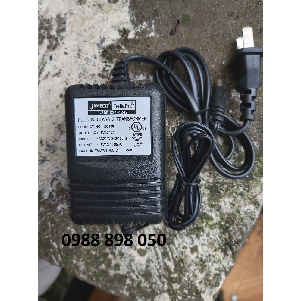 nguồn 18vac 1500ma xoay chiều loại tốt