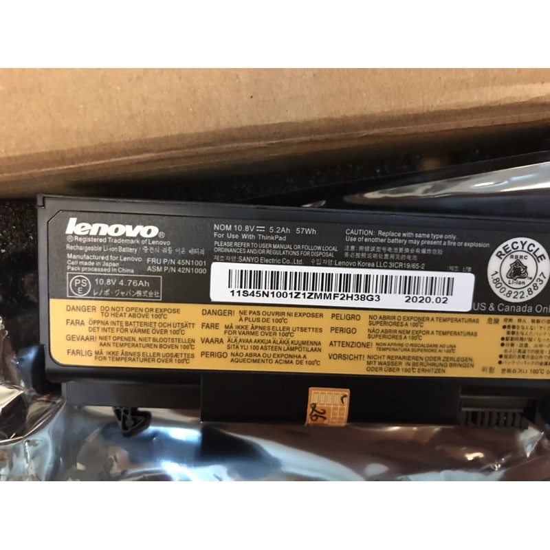PIN LAPTOP Lenovo ThinkPad T430 L430 T530 L530 W530 T420si 45N1004 45N1005 45N1001 ZIN 70+