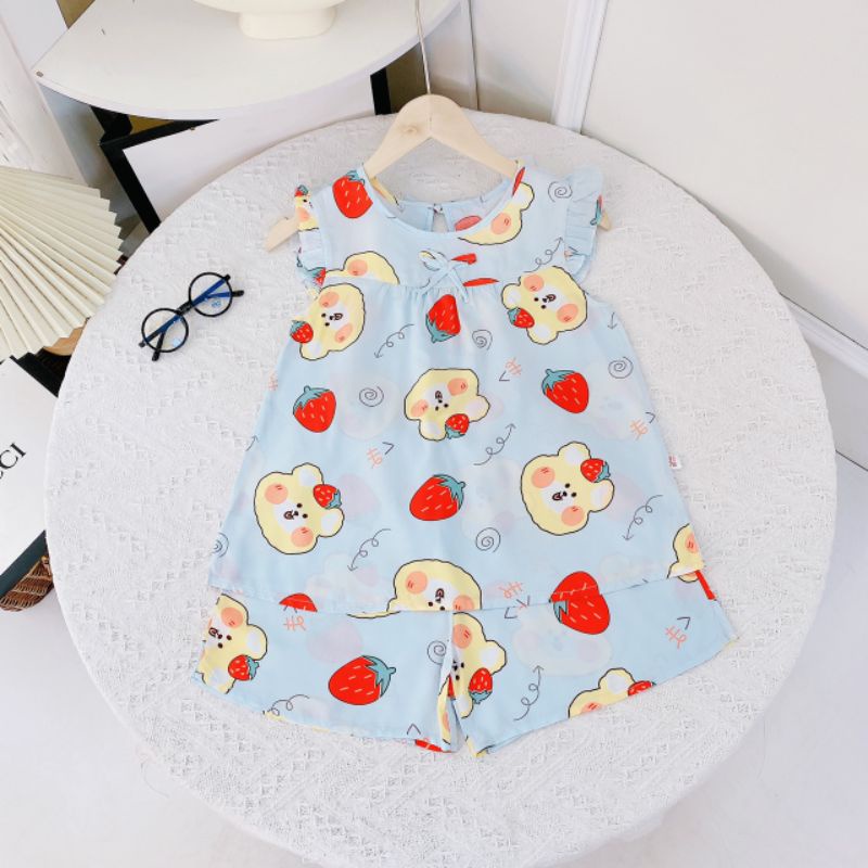 ✓22-38kg✓ Bộ lanh lụa bé gái size đại mẫu mới 2022 hàng Bb angel cực đẹp