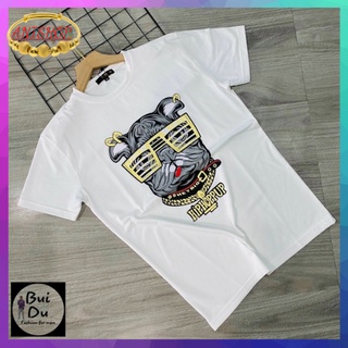 Áo thun CHÓ ĐEO KÍNH HIP HOP, áo phông unisex in hình chó cực ngộ nghĩnh, áo thun tay lỡ in 5d cực ngầu, sắc nét bắt mắt