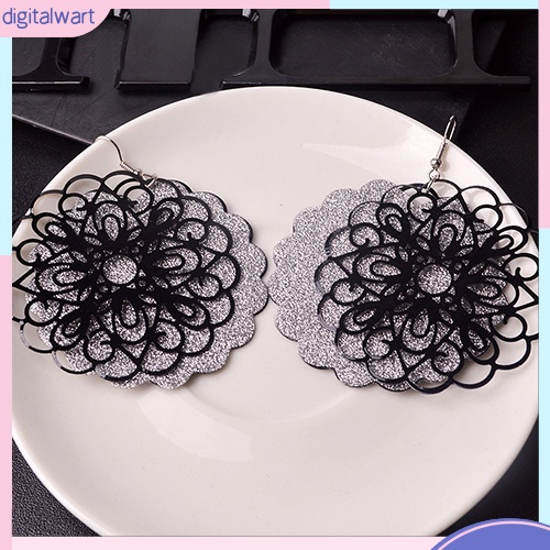 Hoa Tai Dáng Tròn Vintage Thời Trang Phong Cách Cho Nữ