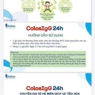 Sữa non Colos IgG 24h 90gr