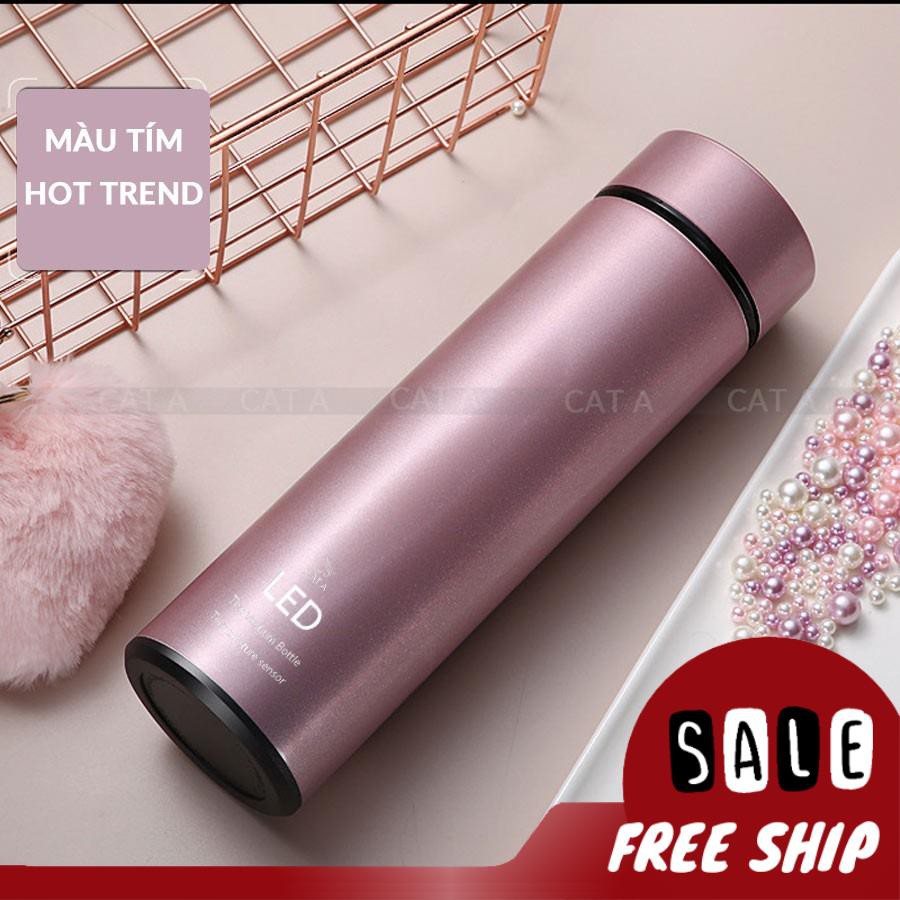 Bình giữ nhiệt led cao cấp CÁT Á  500ML CÓ ĐÈN LED HIỂN THỊ NHIỆT ĐỘ - Sang trọng, tiện lợi, giữ nhiệt 12 giờ | BigBuy360 - bigbuy360.vn