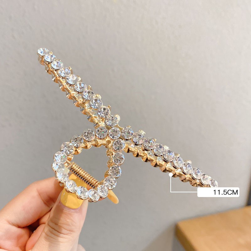 Kẹp tóc càng cua kim loại cỡ lớn phong cách thời trang Hàn Quốc xinh xắn cho các bạn nữ