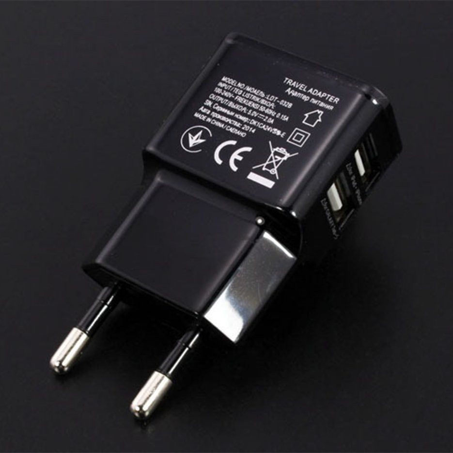 Củ sạc 2 cổng USB 5V chuyên dụng cho điện thoại, máy tính bảng