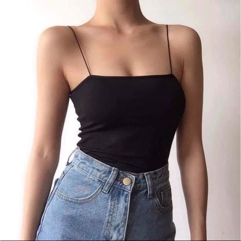 Áo Hai Dây Sợi Bún Croptop MãB22 Chất Liệu Thun Coton Dày Dặn Phù Hợp Cho Mọi Loại Thời Tiết | BigBuy360 - bigbuy360.vn