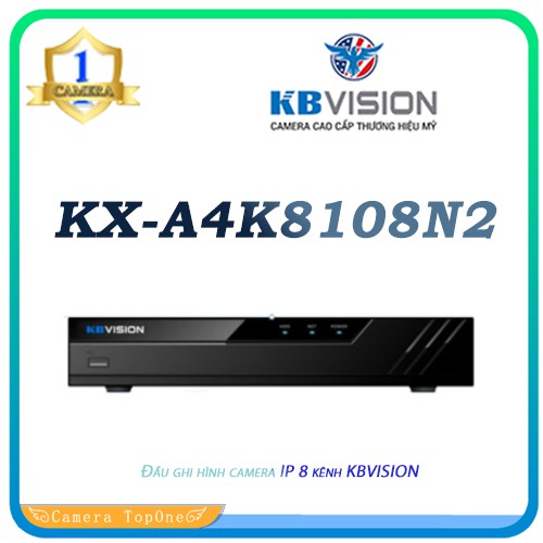 Đầu ghi hình camera IP 8 kênh KBVISION KX-A4K8108N2