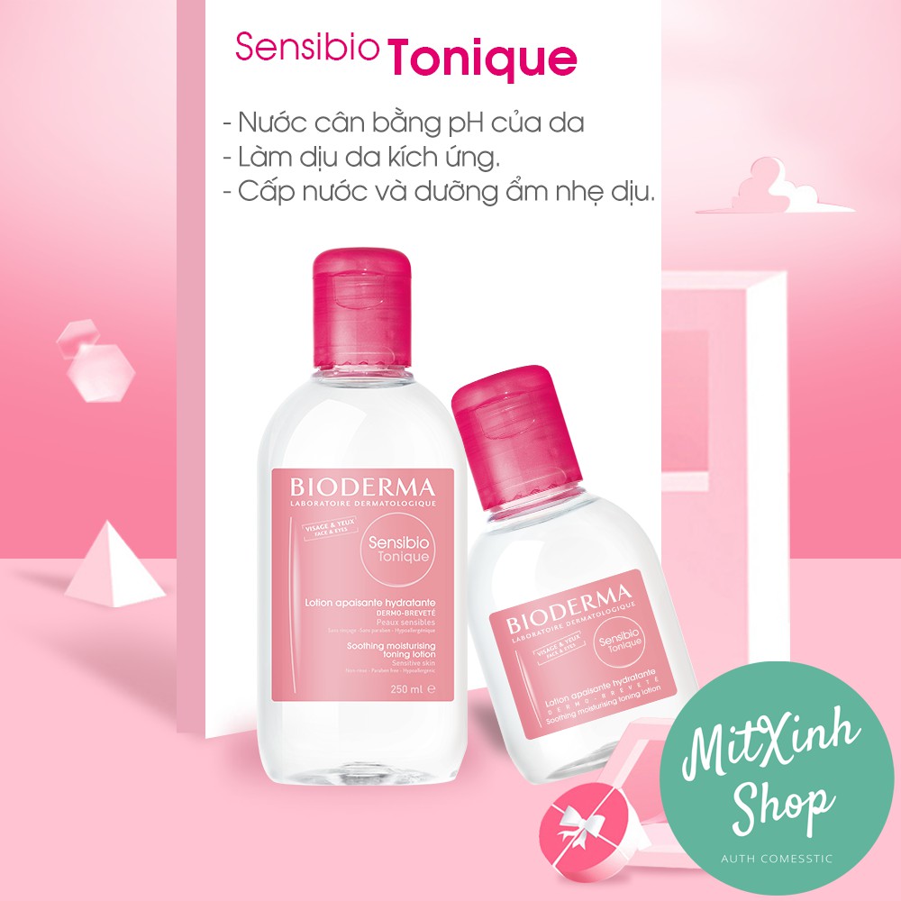 Dung dịch làm sạch và tẩy trang công nghệ Micellar Bioderma Sensibio H2O - Cam kết hàng chính hãng