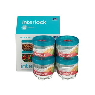 Bộ 4 hộp bảo quản interlock lock&lock - inl301s2
