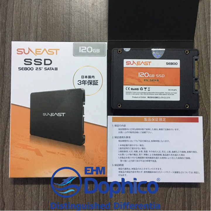 Ổ cứng SSD SunEast 480/240/120GB nội địa Nhật Bản – CHÍNH HÃNG – Bảo hành 3 năm – Tặng cáp dữ liệu Sata 3.0