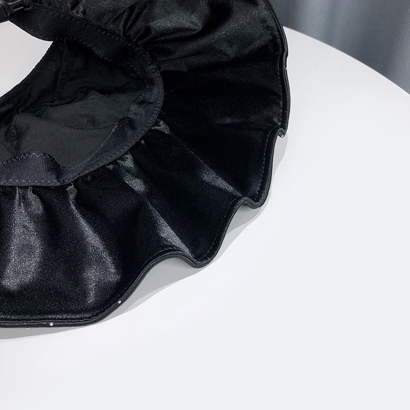 Nón Tai Bèo Vải Mỏng Đính Đá Chống Nắng Thời Trang Mùa Hè Cho Nữ