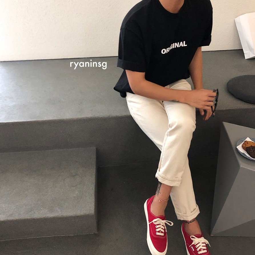 RYAN - Áo thun nam ORIGINAL ngắn tay cotton cổ tròn tay lỡ form rộng oversize
