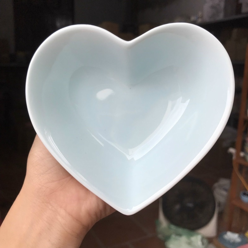 Bộ bát đĩa/Set bát đĩa hoạ tiết VOI màu xanh decor cho bé ăn dặm