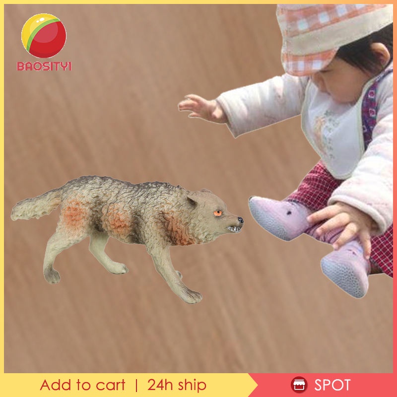 [Baosity 1] Mô Hình Sói Đồ Chơi Thu Nhỏ Cho Bé