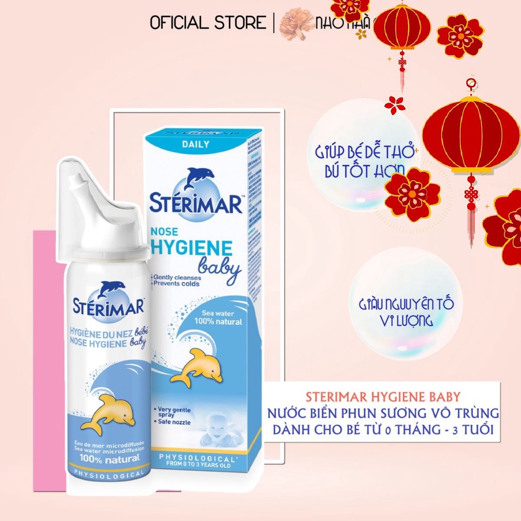 XỊT VỆ SINH MŨI CHO BÉ STERIMAR NOSE HYGIENE BABY 50ML