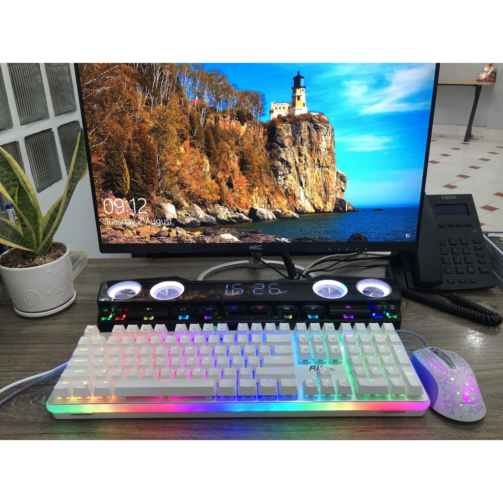 Bàn phím cơ Chơi Game RK918 RGB - Thiết kế đẹp, đèn nền RGB rực rỡ