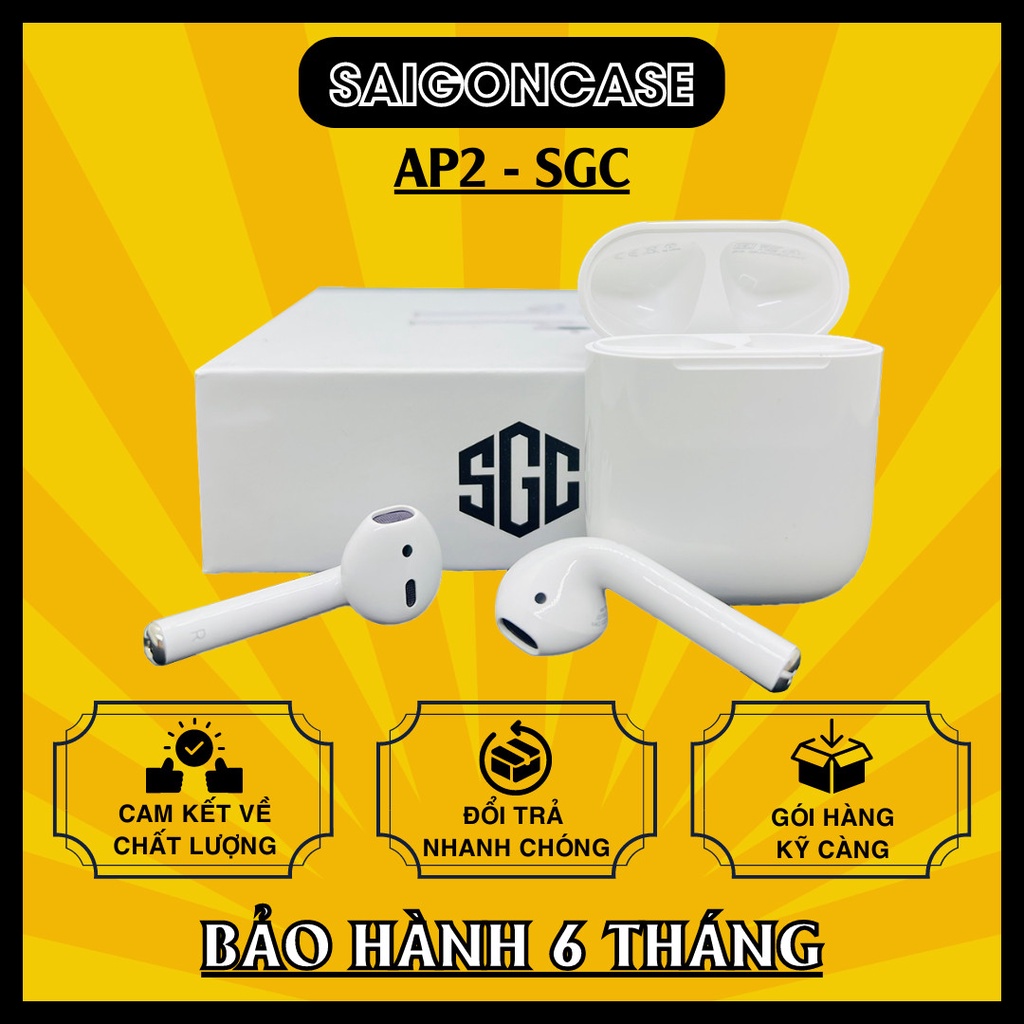Tai Nghe Bluetooth SGC A2 Cao Cấp Định Vị Đổi Tên Tai Nghe Không Dây Tự Động Kết Nối Chạm Cảm Ứng SGC A2