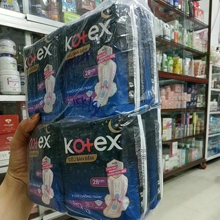 COMBO LỐC 8 GÓI BĂNG VỆ SINH KOTEX ĐÊM 28CM
