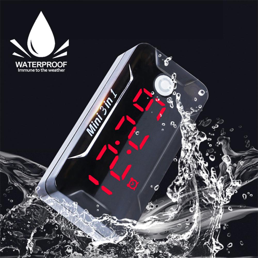 Vôn Kế Kỹ Thuật Số 3 Trong 1 DC 8-72V O4P4 Chống Thấm Nước Dành Cho Xe Mô Tô