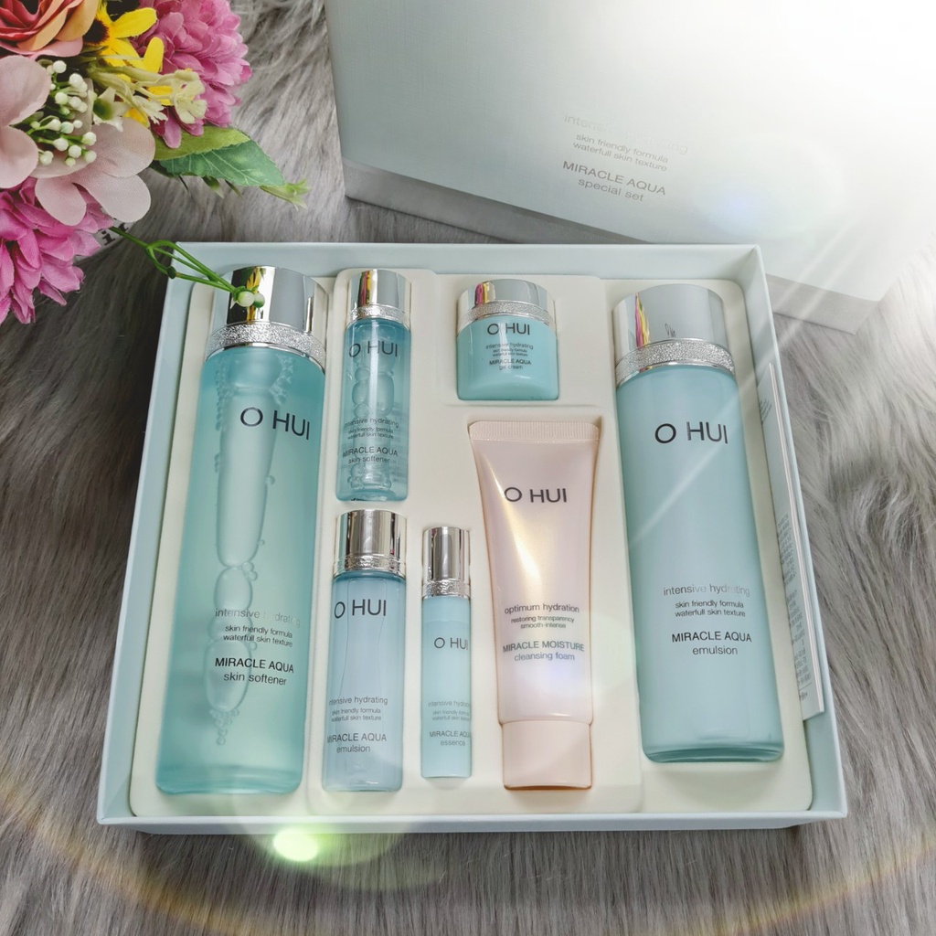 (Auth, date 2024) Set Ohui xanh cấp nước Miracle aqua