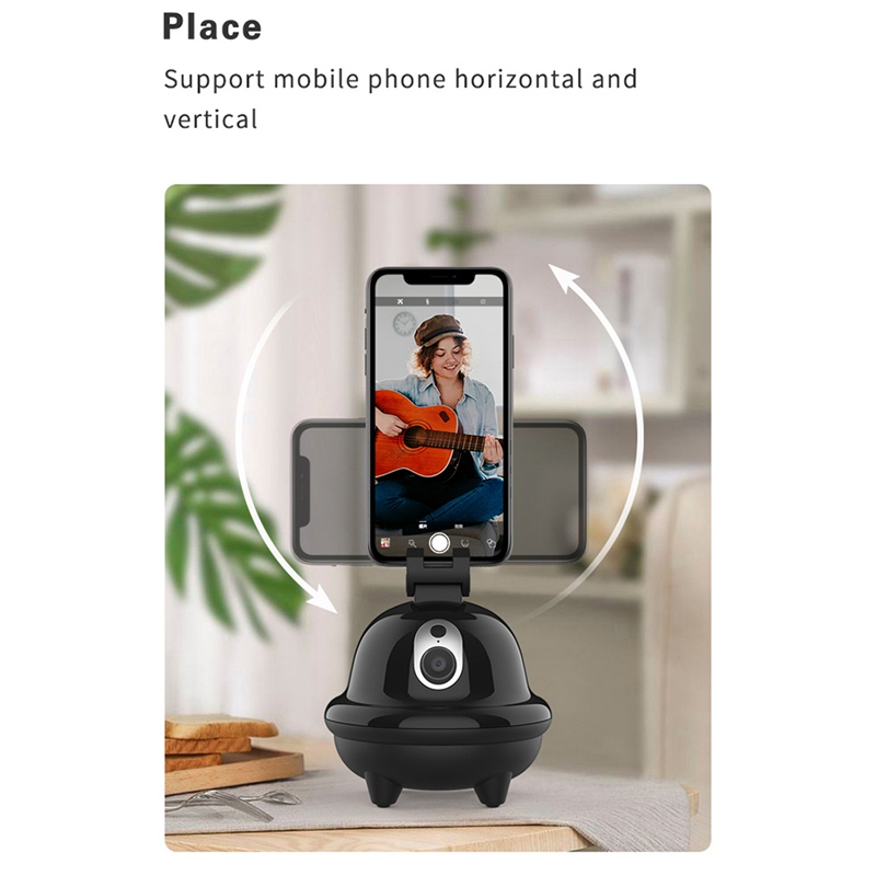 Giá đỡ điện thoại xoay 360 độ màu đen | BigBuy360 - bigbuy360.vn