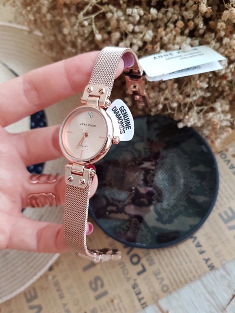 Đồng hồ nữ Anne Klein AK/3002RGRG dây mesh kim loại nữ tính | BigBuy360 - bigbuy360.vn