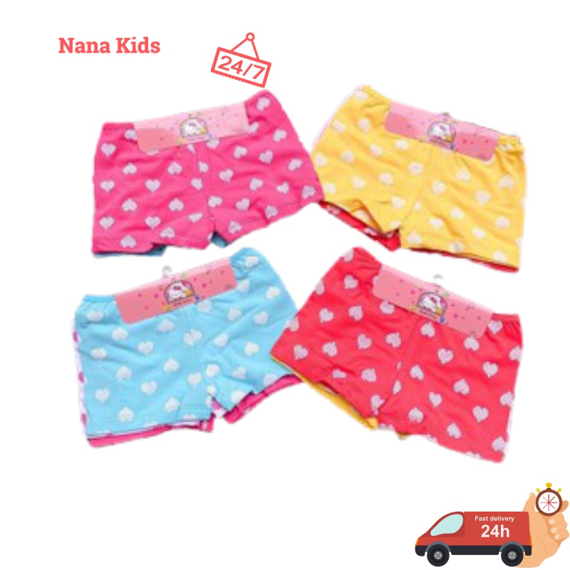 Quần chip sip bé gái thun cotton 100% hàng Việt Nam set gồm 3 cái ,an toàn làm da của bé size 10 đến 34 kg.