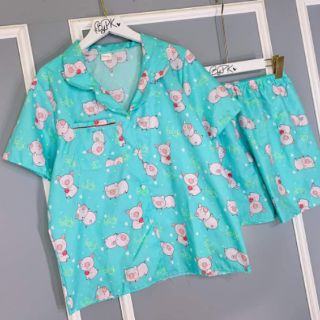 Bộ pijama chất katê size Mẹ & Bé