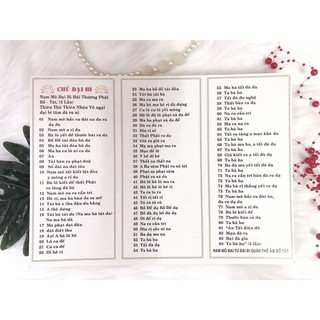 [Tối Đa 10] CHÚ ĐẠI BI