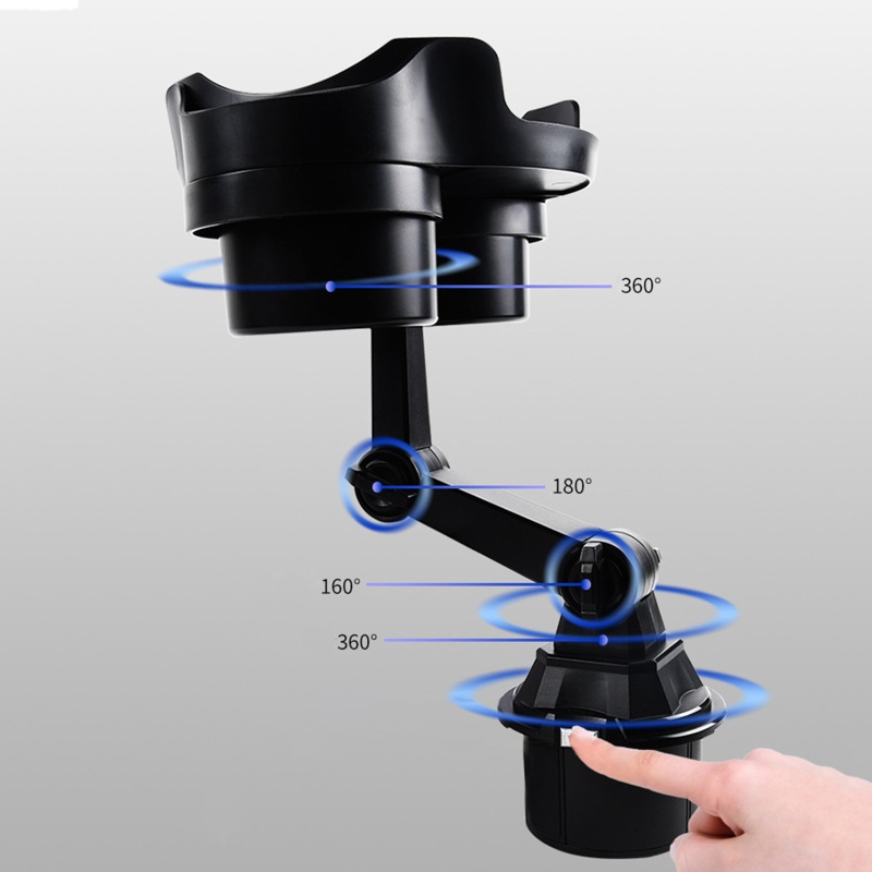 Giá Đỡ Cốc / Đồ Uống Xoay 360 Độ Gắn Xe Hơi Tiện Lợi
