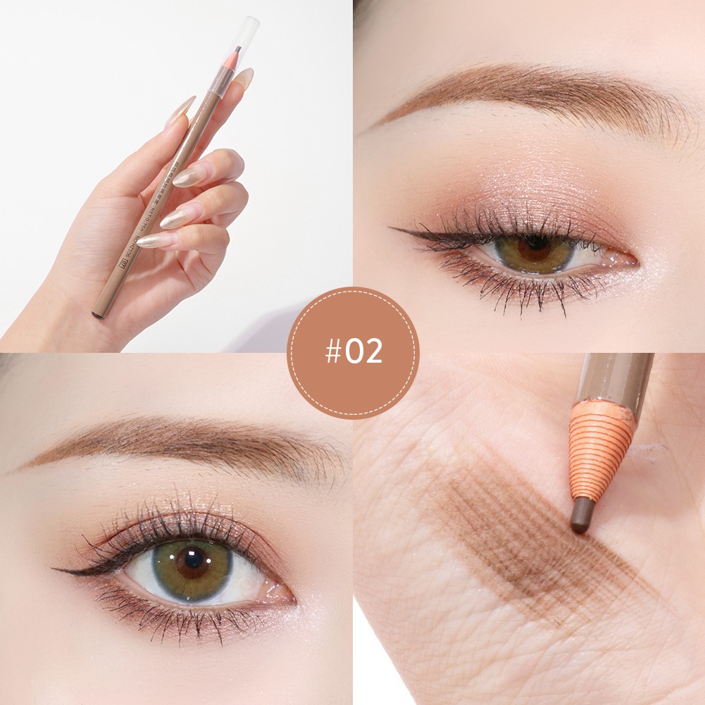 Bút Kẻ Lông Mày GECOMO Chống Nước Lâu Phai 6 Màu Sắc Lựa Chọn