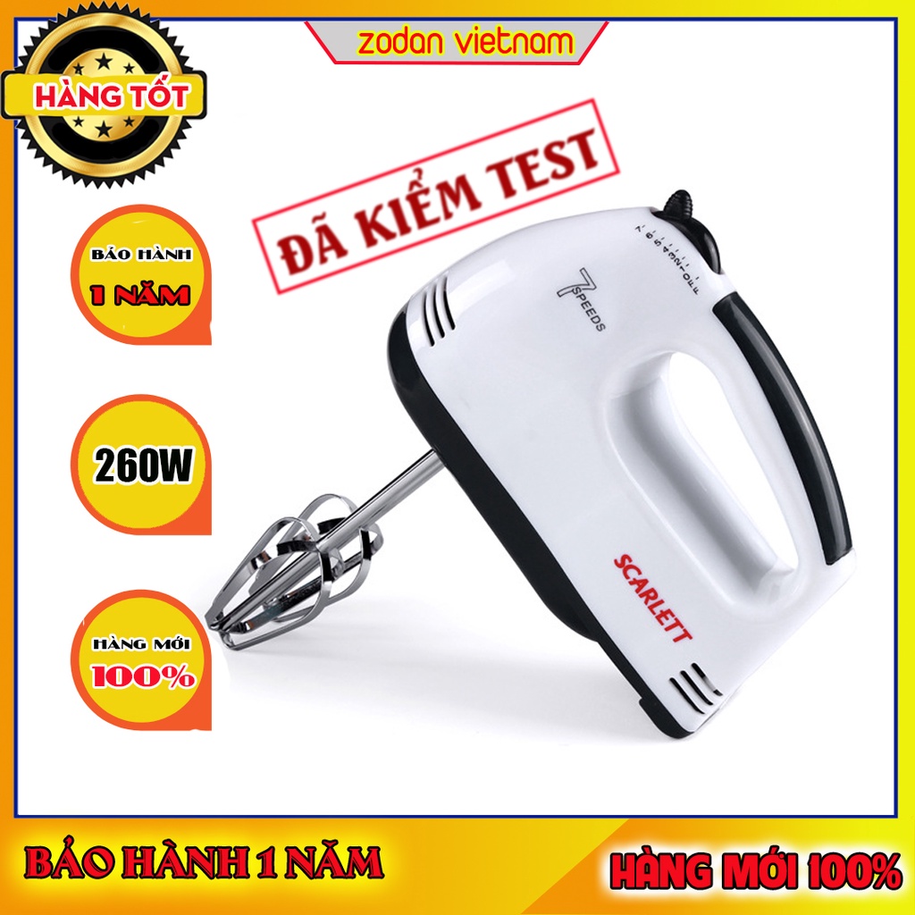 [HÀNG XỊN - HỎA TỐC 2H] Máy Đánh Trứng Cầm Tay Mini 07 Tốc Độ Loại Cao Cấp 2021 Thiết kế kết cấu đũa khuấy tulip và soắn