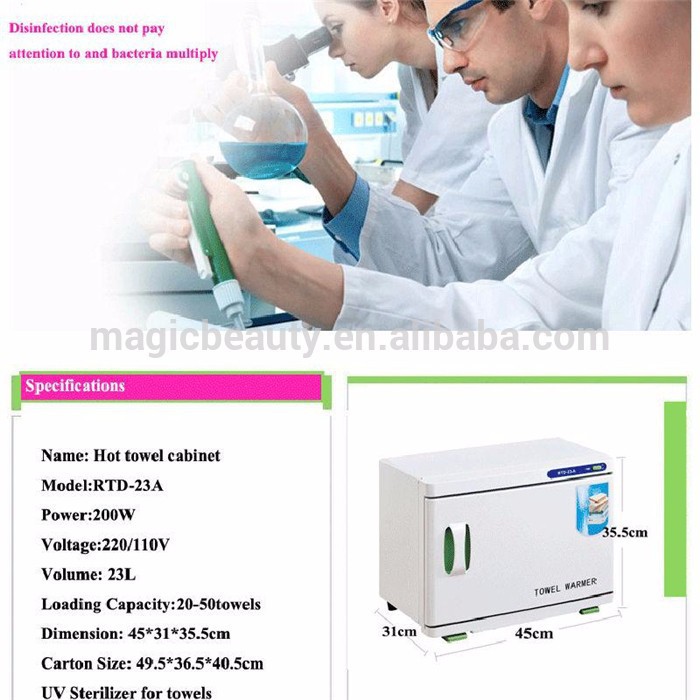 Tủ Hấp Khăn 1 Tầng 23 Lít RTD23A (Có Đèn UV Diệt Khuẩn) - Thẩm Mỹ Huyền Trang NANOCEE