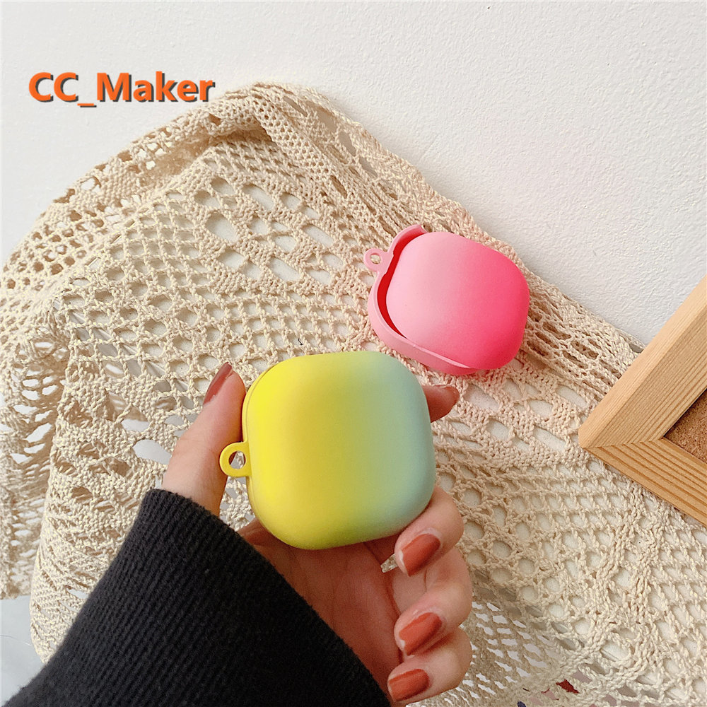 Vỏ bảo vệ hộp sạc tai nghe không dây cứng nhám họa tiết cầu vồng cho Samsung Galaxy Buds Pro Samsung Bluetooth Buds Live | BigBuy360 - bigbuy360.vn