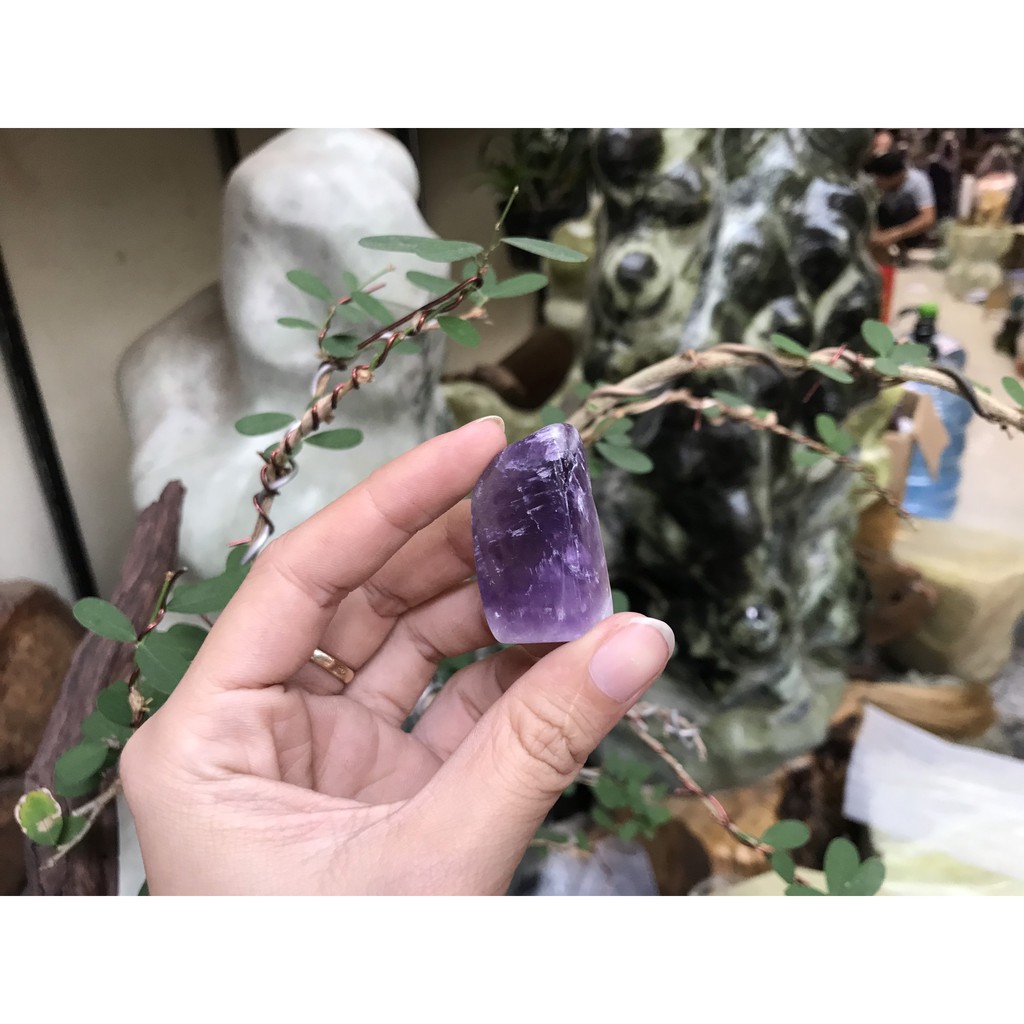 Đá vụn thach anh tím size to trung bình 2x2 cm  (200gram) | BigBuy360 - bigbuy360.vn