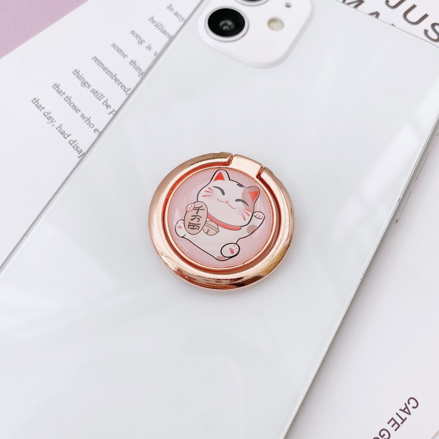 POP SOCKET Giá Đỡ Điện Thoại Dạng Nhẫn Xoay 360 Độ Tiện Dụng