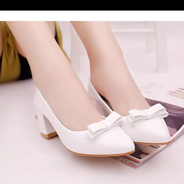 GIÀY CAO GÓT BÍT MŨI NƠ 5 PHÂN