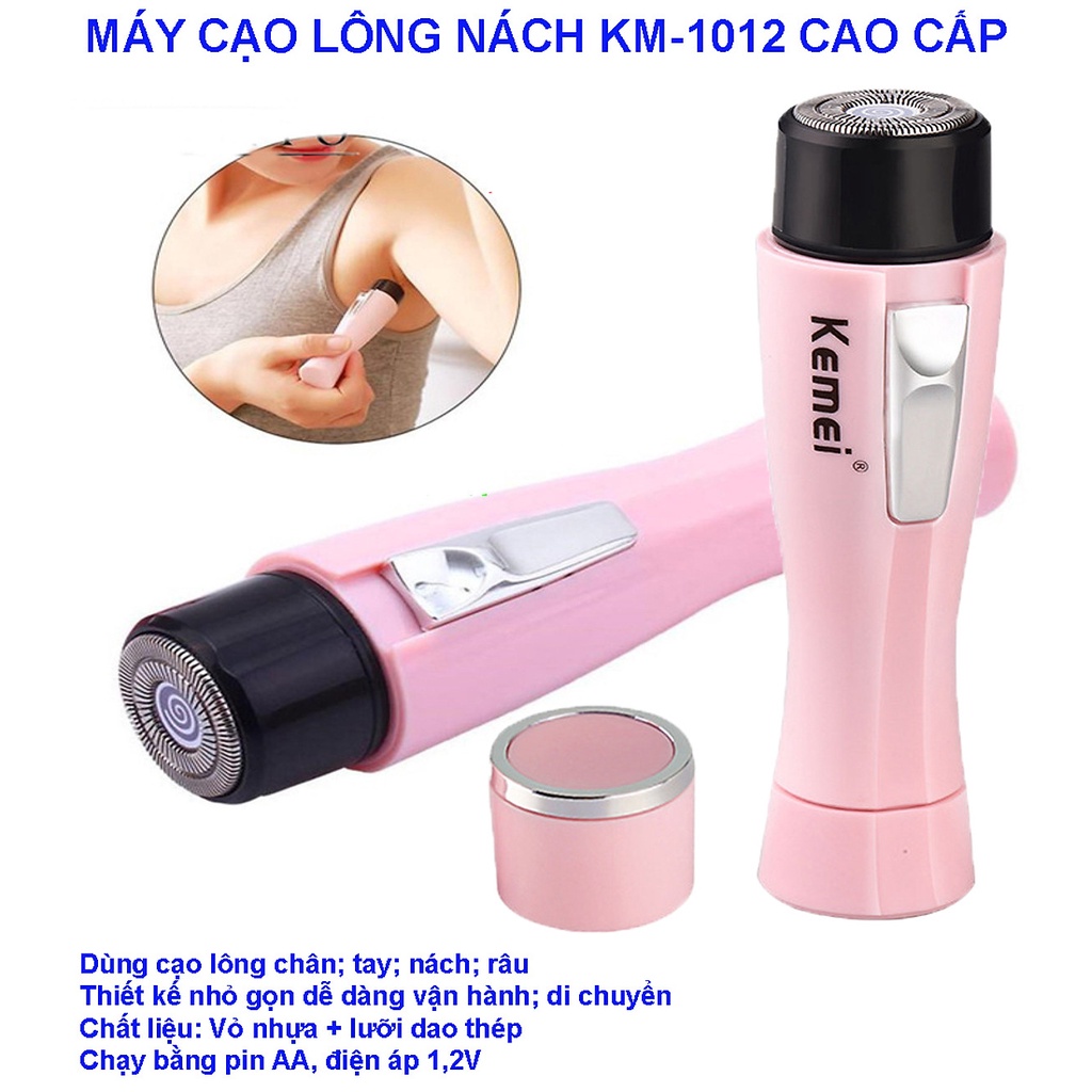 Máy cạo lông Kemei KM-102 cạo lông toàn thân dành cho nữ, [bảo hành 6 tháng] thiết kế nhỏ gọn tiện lợi | TM061