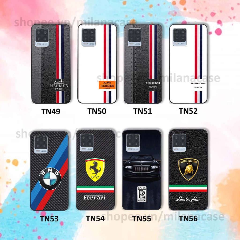 Ốp Realme 8 in hình các thương hiệu nổi tiếng trẻ trung thể thao cá tính