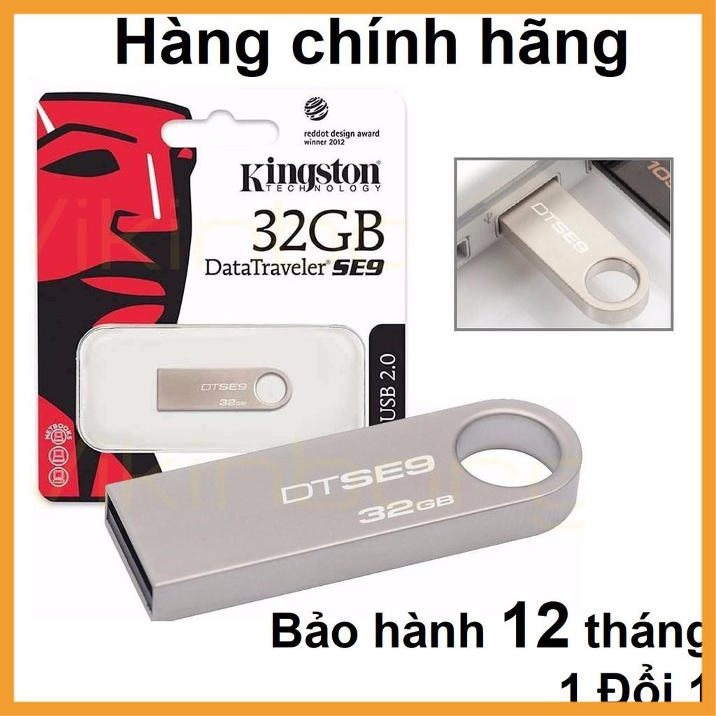 [Giá Gốc] USB Kingston SE9 32G, USB 2.0, chống nước, BH 1 năm