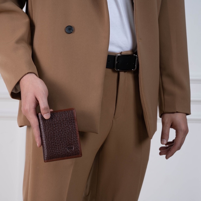 Ví Nam Da Trâu Cao Cấp Novida, Bóp Nam Da Ý Nhập Khẩu, Từ Da Trâu Thượng Hạng