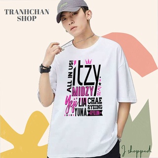 Áo Thun Kpop BTS form rộng Chae Ryeong Yuna Lia Ryujin Yeji Itzy Midzy TRANHCHAN Basic Siêu Rẻ KOR20211145