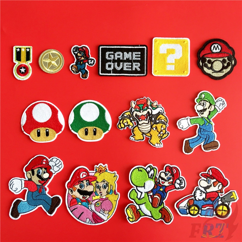 Sticker Ủi Thêu Hình Mario Bros S-3